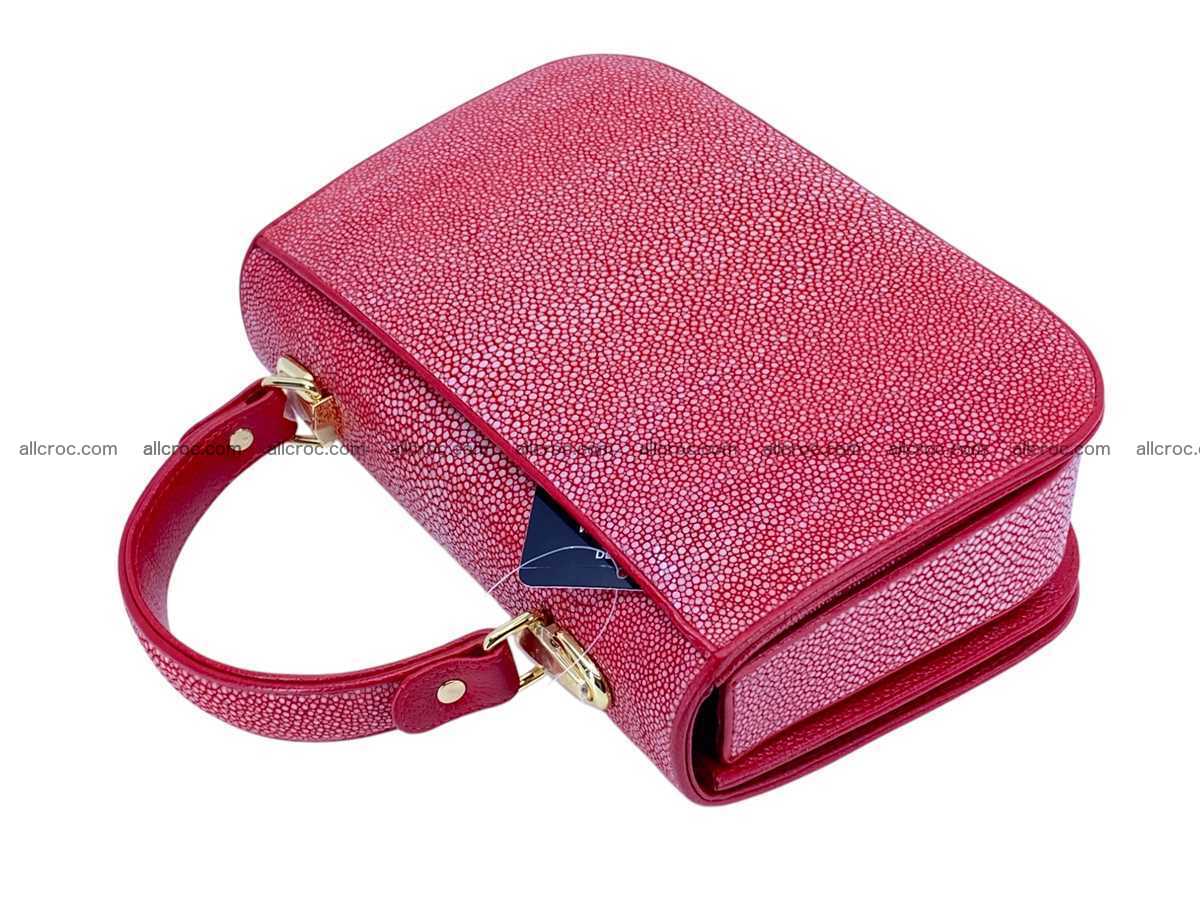 Polished stingray leather bag 2496 Foto 19