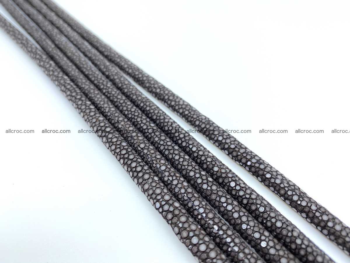 Polished stingray leather cord 8mm x 50cm 2425 Foto 0