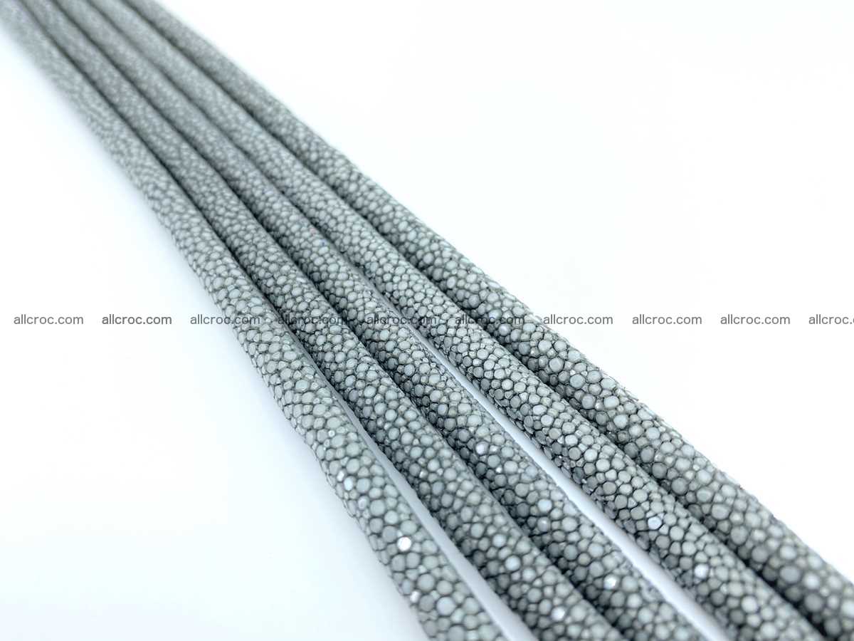 Polished stingray leather cord 8mm x 50cm 2426 Foto 0