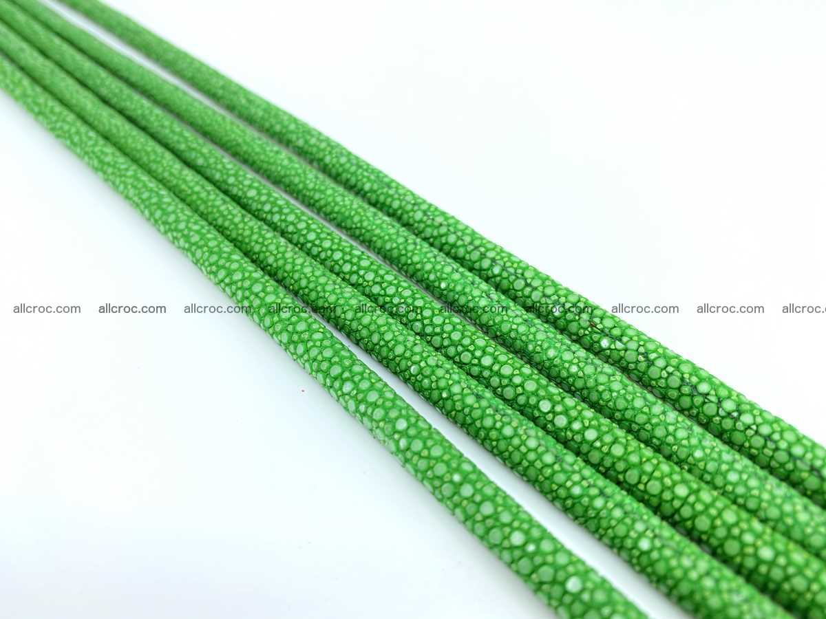Polished stingray leather cord 8mm x 50cm 2417 Foto 0