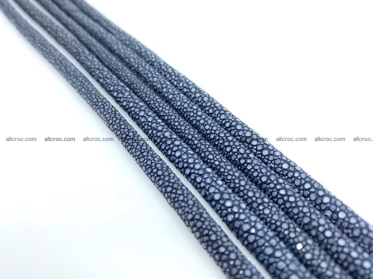 Polished stingray leather cord 8mm x 50cm 2427 Foto 0