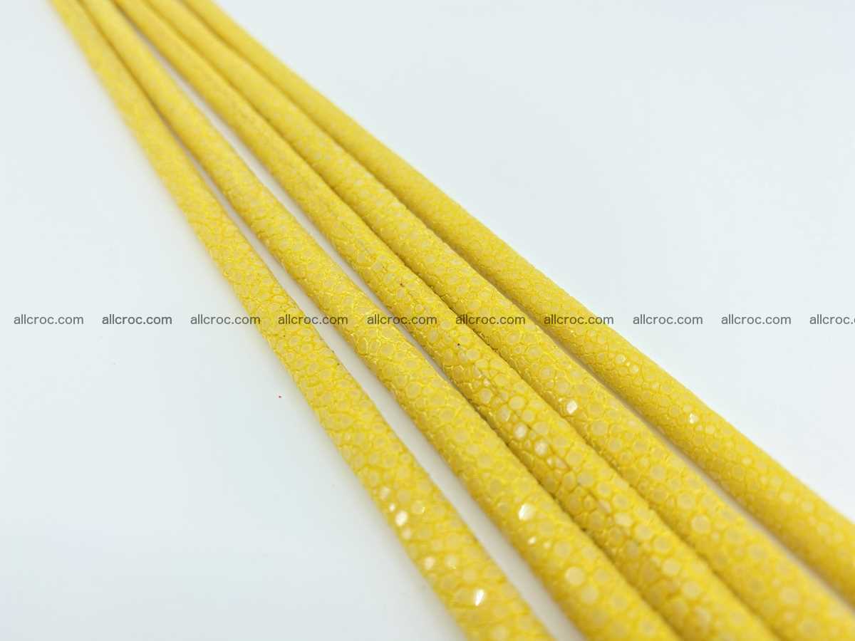 Polished stingray leather cord 8mm x 50cm 2419 Foto 0