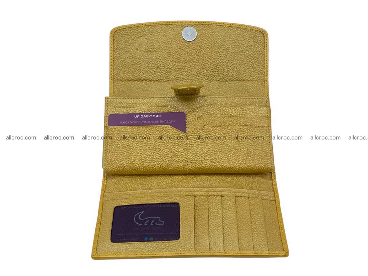 Polished stingray leather wallet 2647 Foto 10