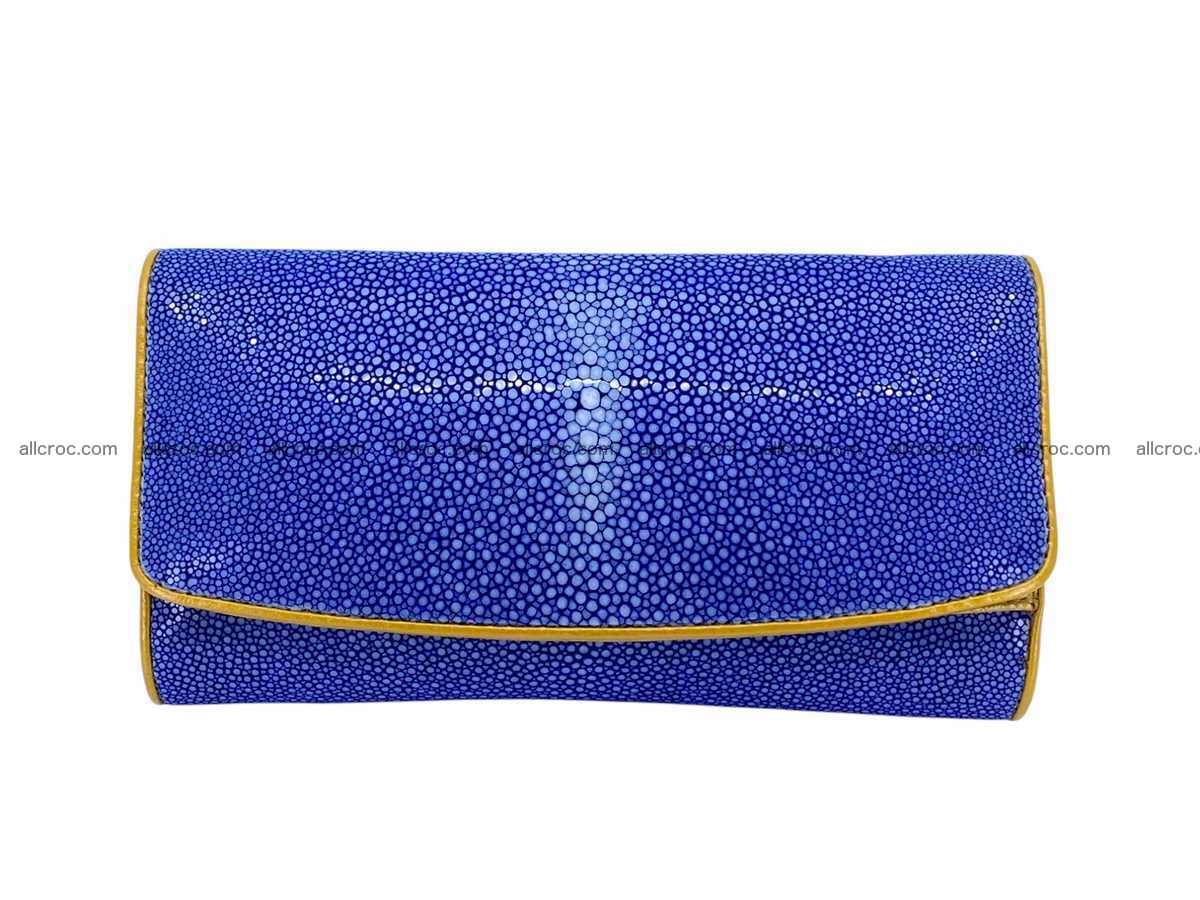 Polished stingray leather wallet 2647 Foto 2