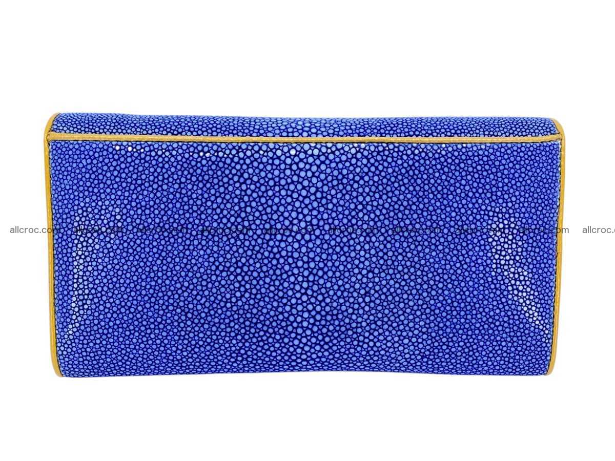 Polished stingray leather wallet 2647 Foto 3