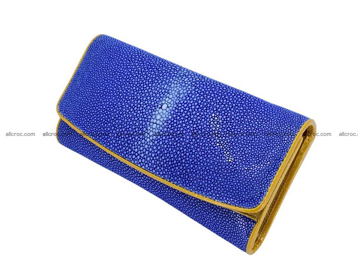 Polished stingray leather wallet 2647 Foto 0