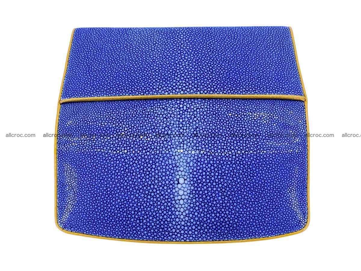 Polished stingray leather wallet 2647 Foto 7