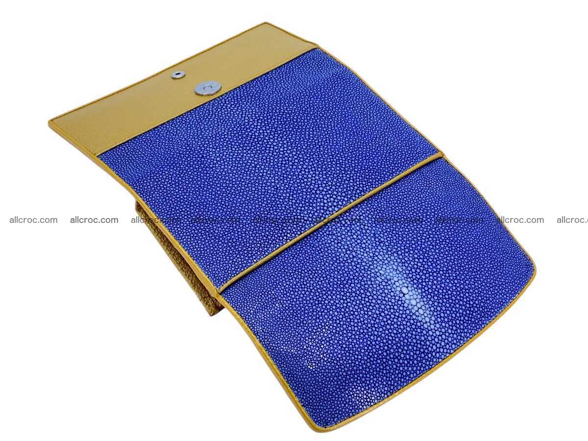 Polished stingray leather wallet 2647 Foto 6