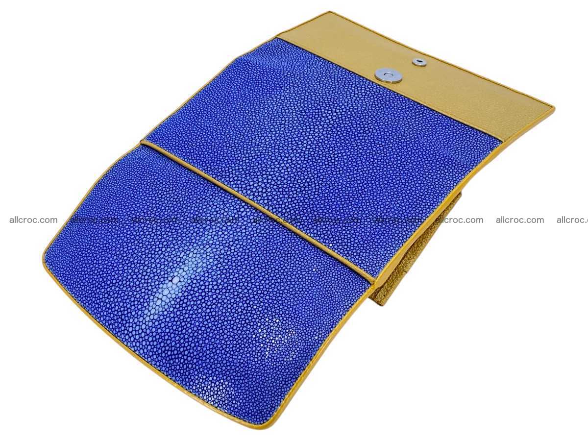 Polished stingray leather wallet 2647 Foto 4