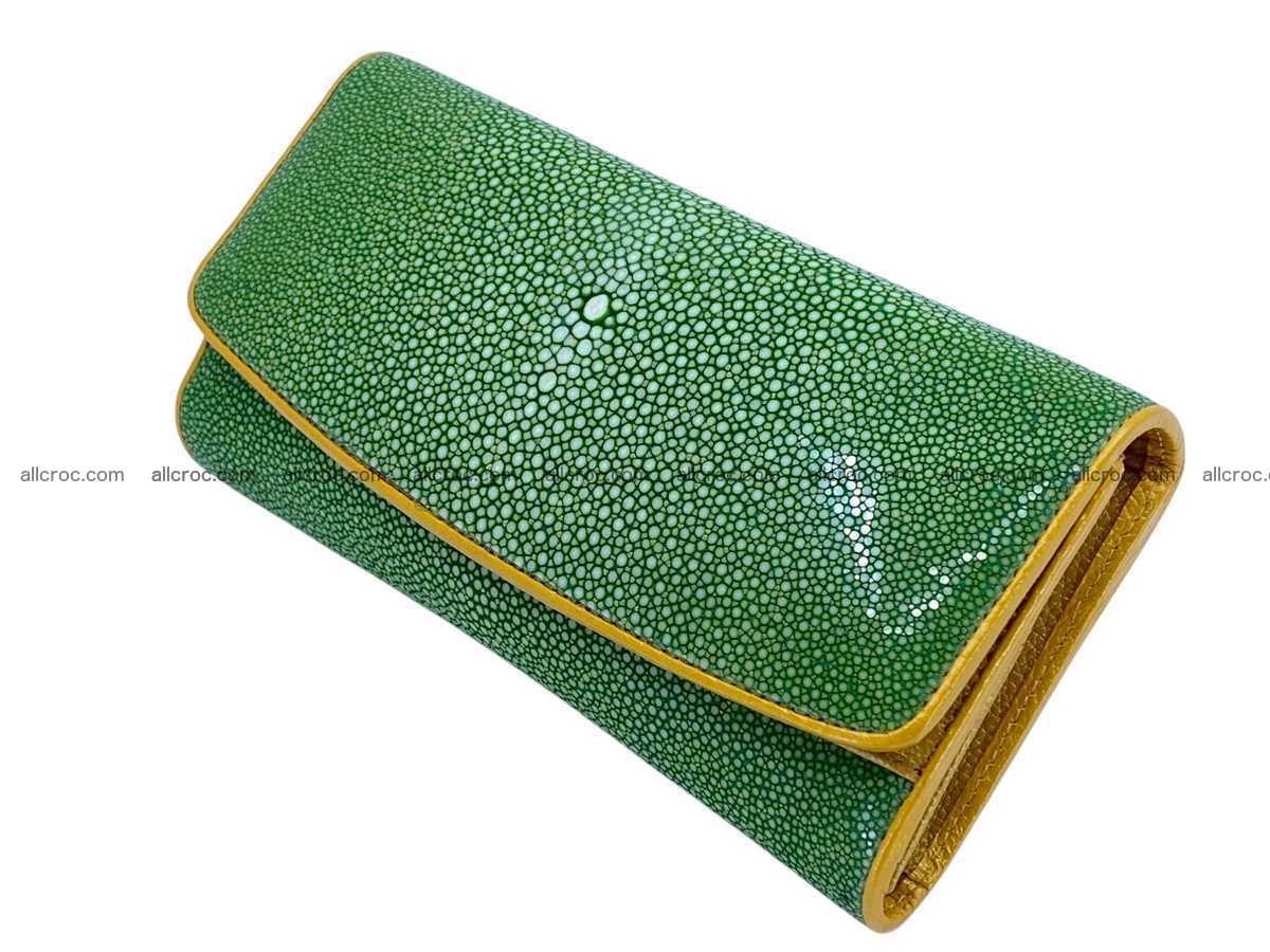 Polished stingray leather wallet 2648 Foto 0