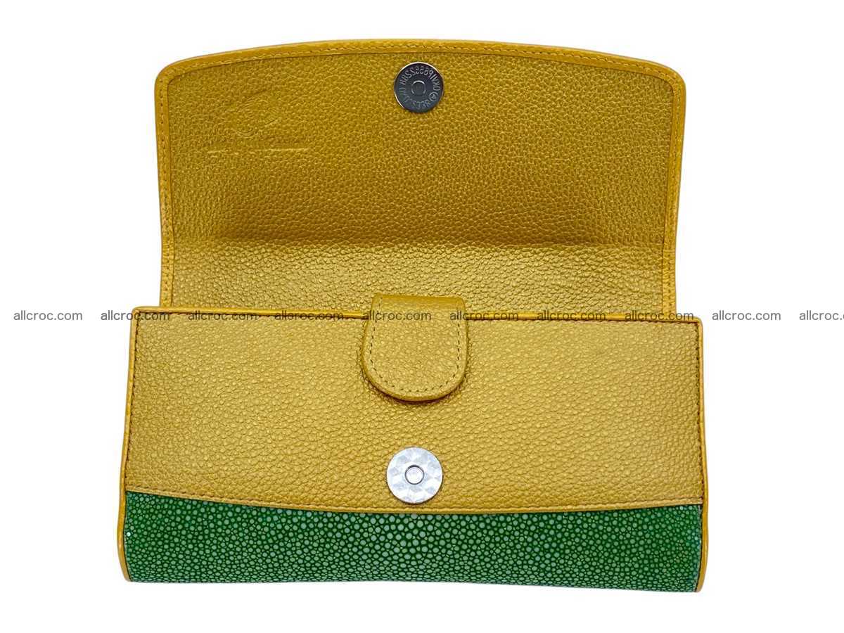 Polished stingray leather wallet 2648 Foto 9