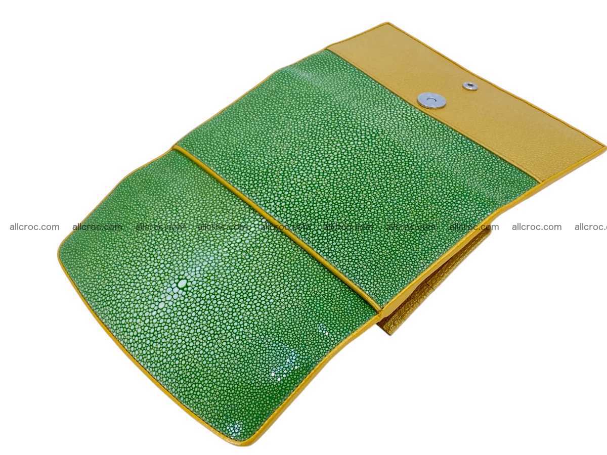 Polished stingray leather wallet 2648 Foto 4