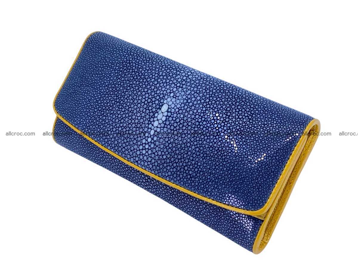 Polished stingray leather wallet 2646 Foto 0
