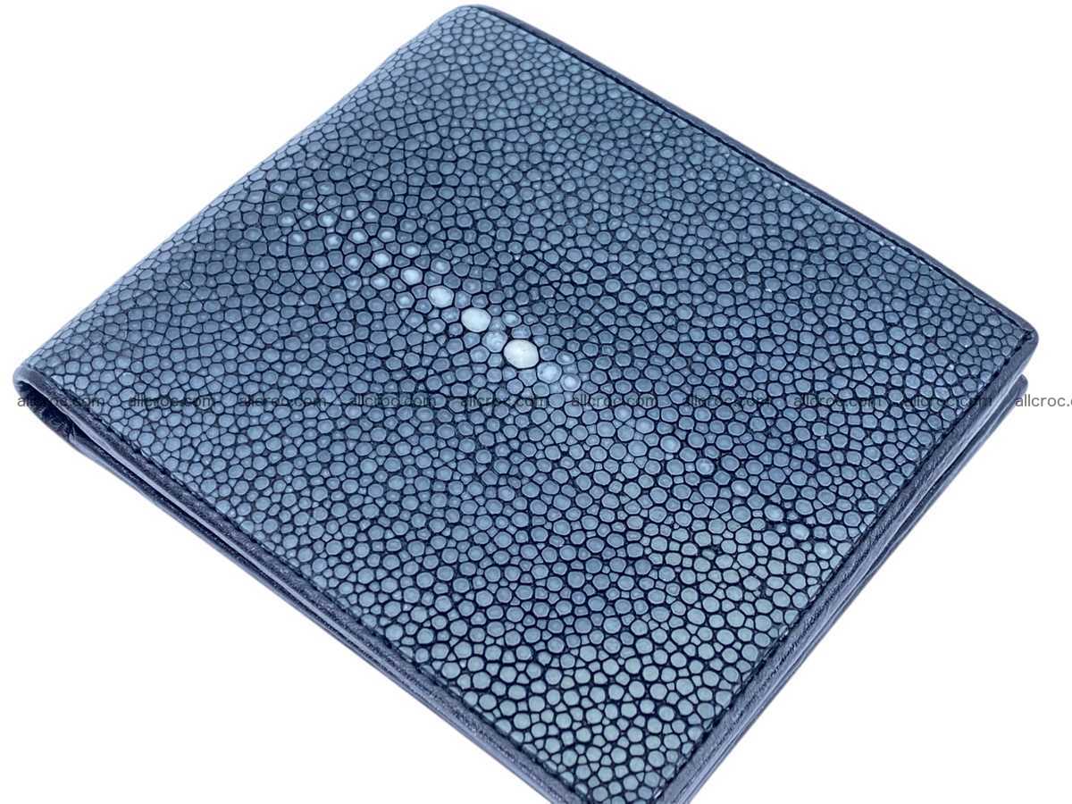 Polished stingray leather wallet 2739 Foto 5