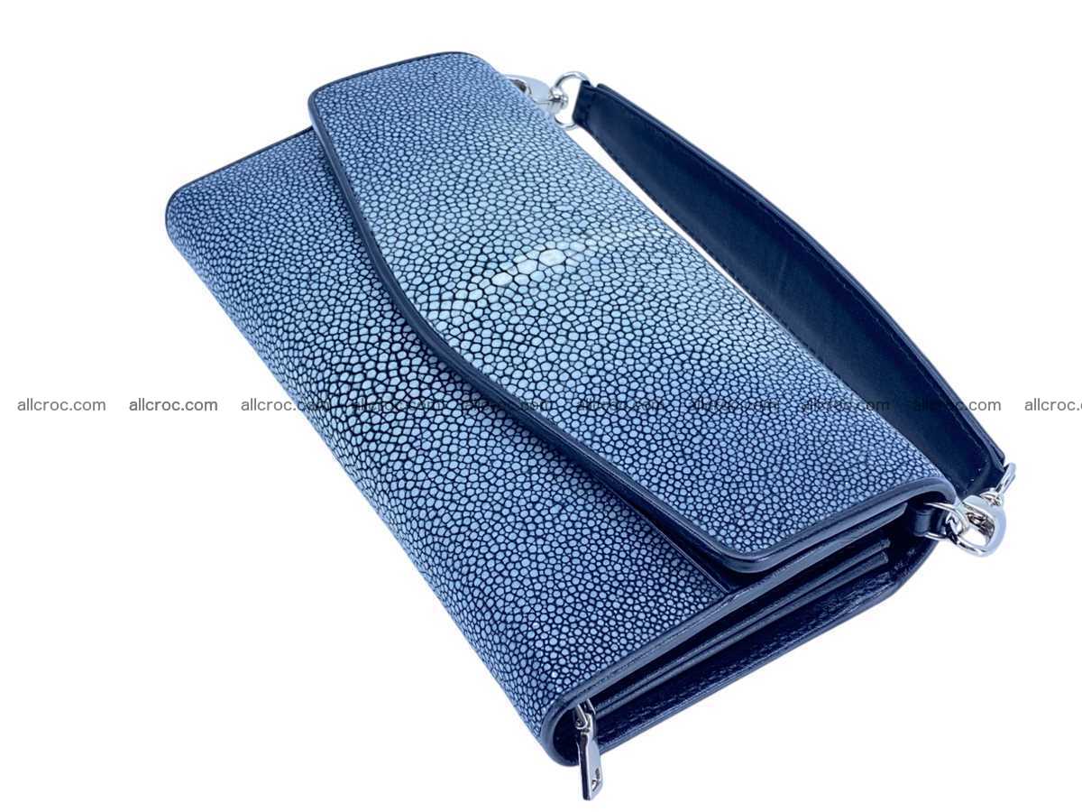 Polished stingray leather women’s clutch 2466 Foto 4