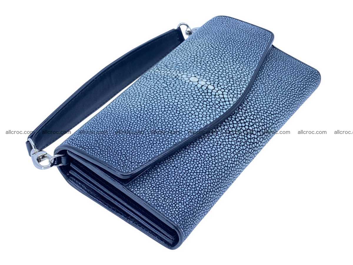 Polished stingray leather women’s clutch 2466 Foto 6