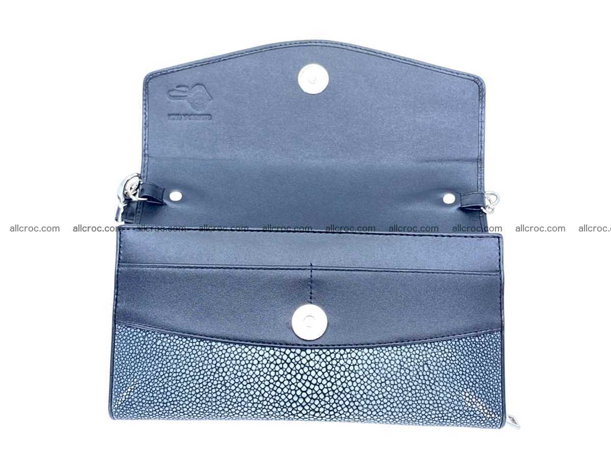 Polished stingray leather women’s clutch 2466 Foto 12