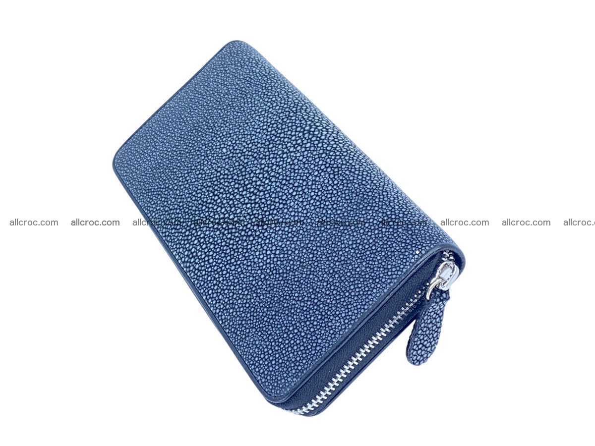 Polished stingray leather zip wallet 2643 Foto 1