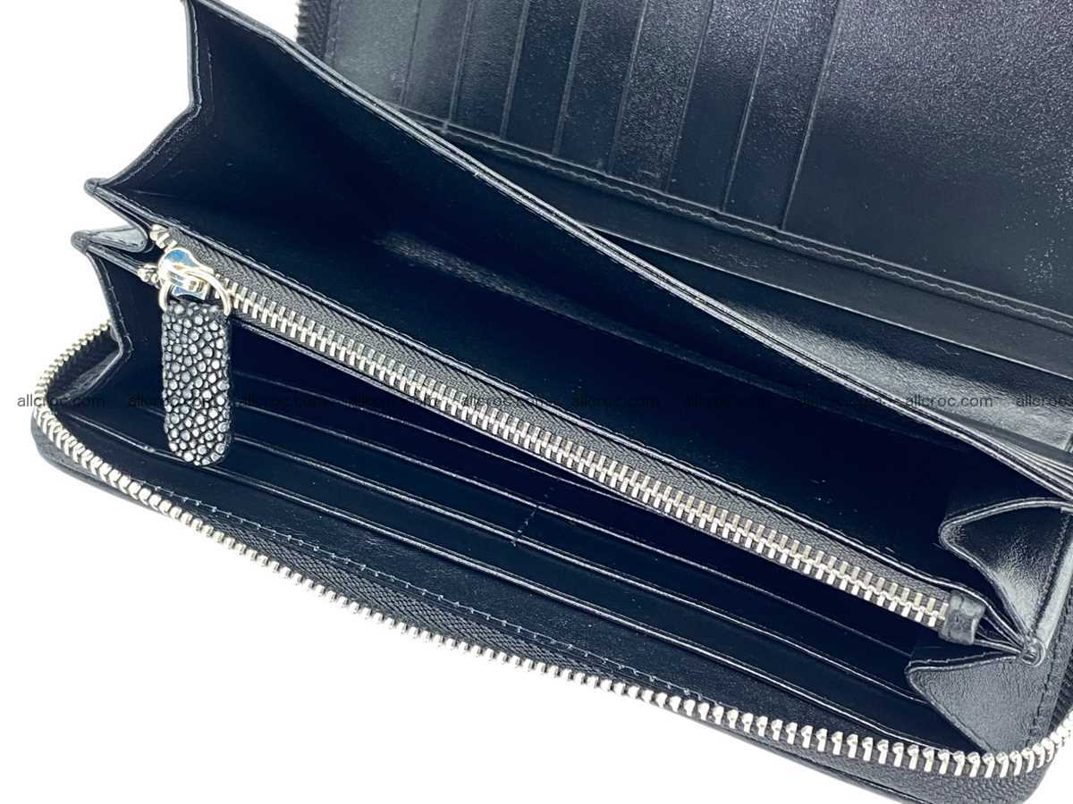 Polished stingray leather zip wallet 2643 Foto 6