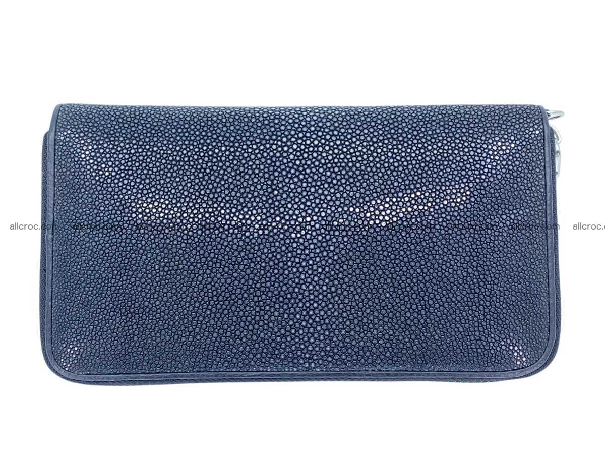 Polished stingray leather zip wallet 2685 Foto 1