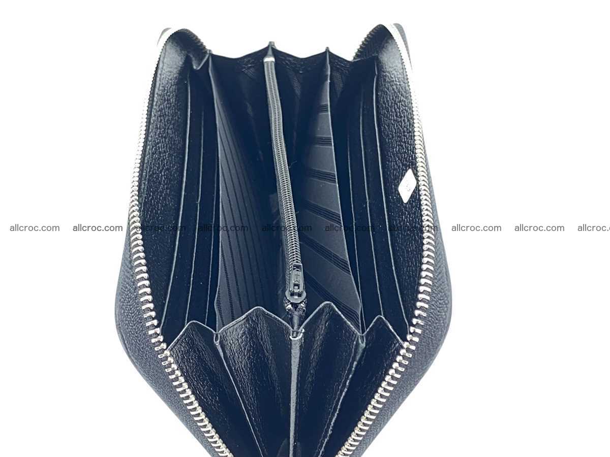 Polished stingray leather zip wallet 2685 Foto 7
