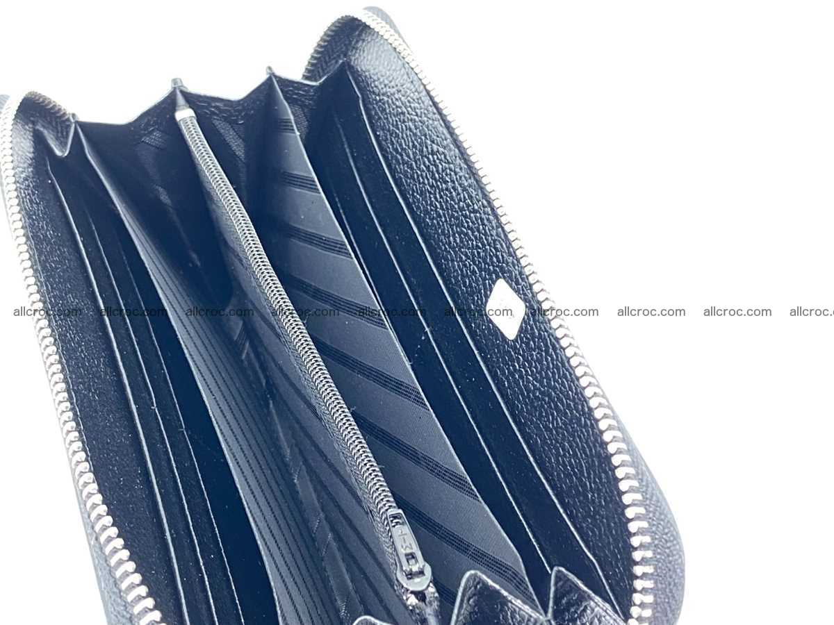 Polished stingray leather zip wallet 2685 Foto 8