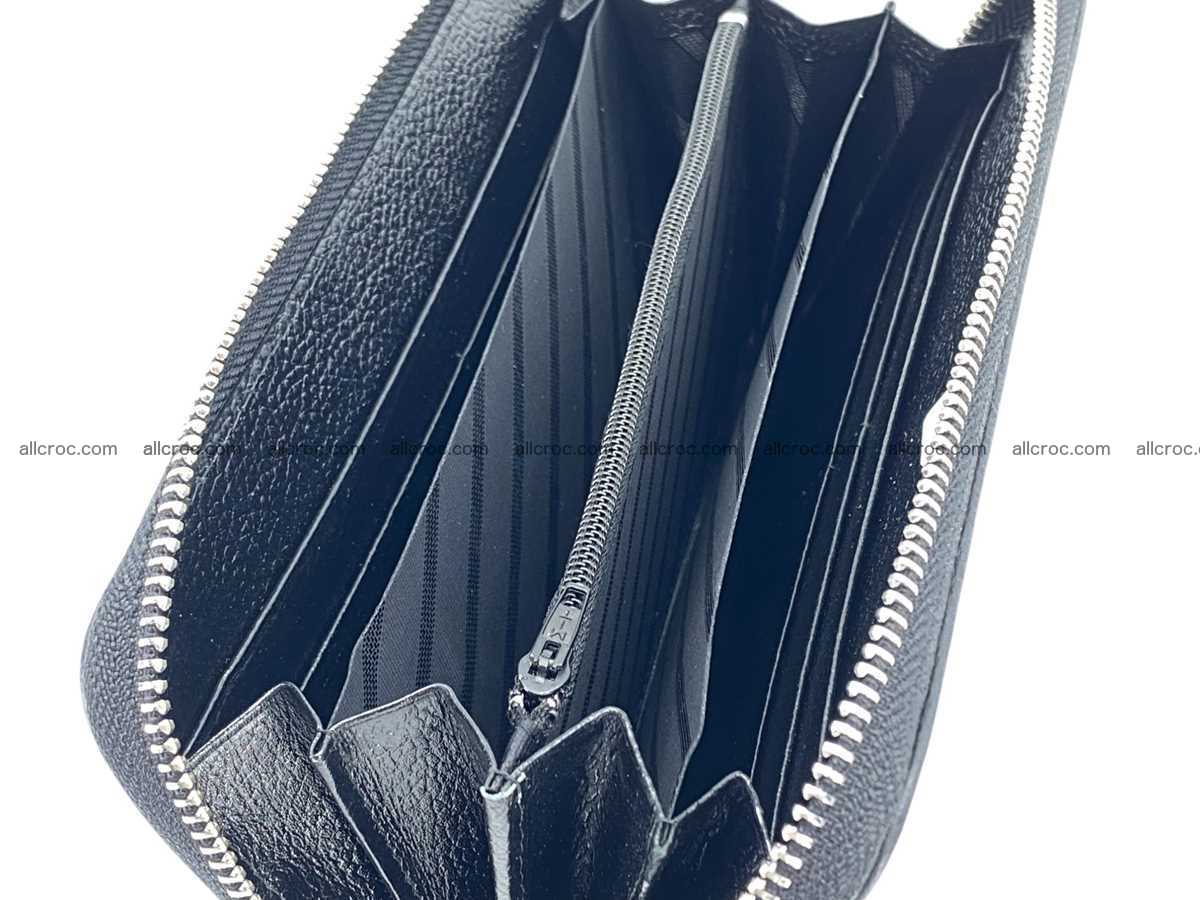 Polished stingray leather zip wallet 2685 Foto 9