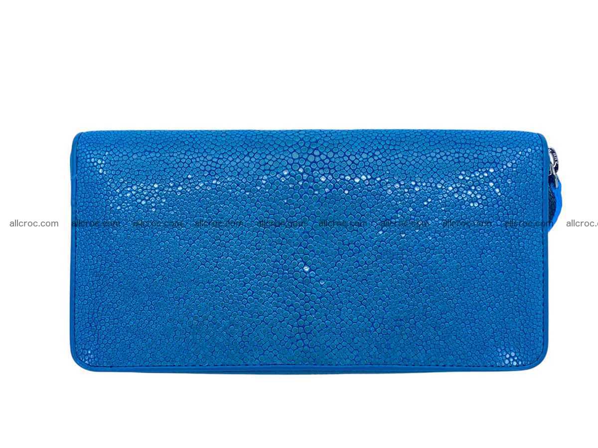 Polished stingray leather zip wallet 2634 Foto 3
