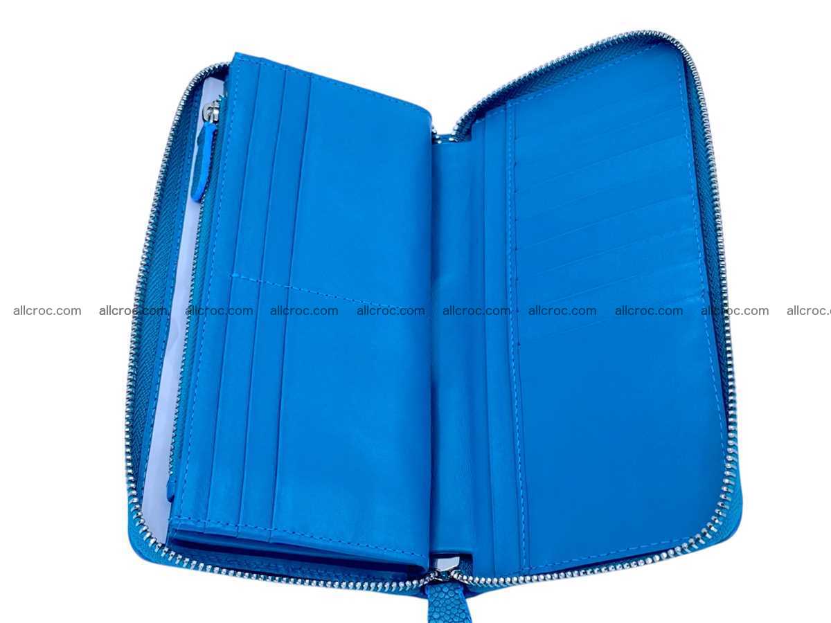 Polished stingray leather zip wallet 2634 Foto 4