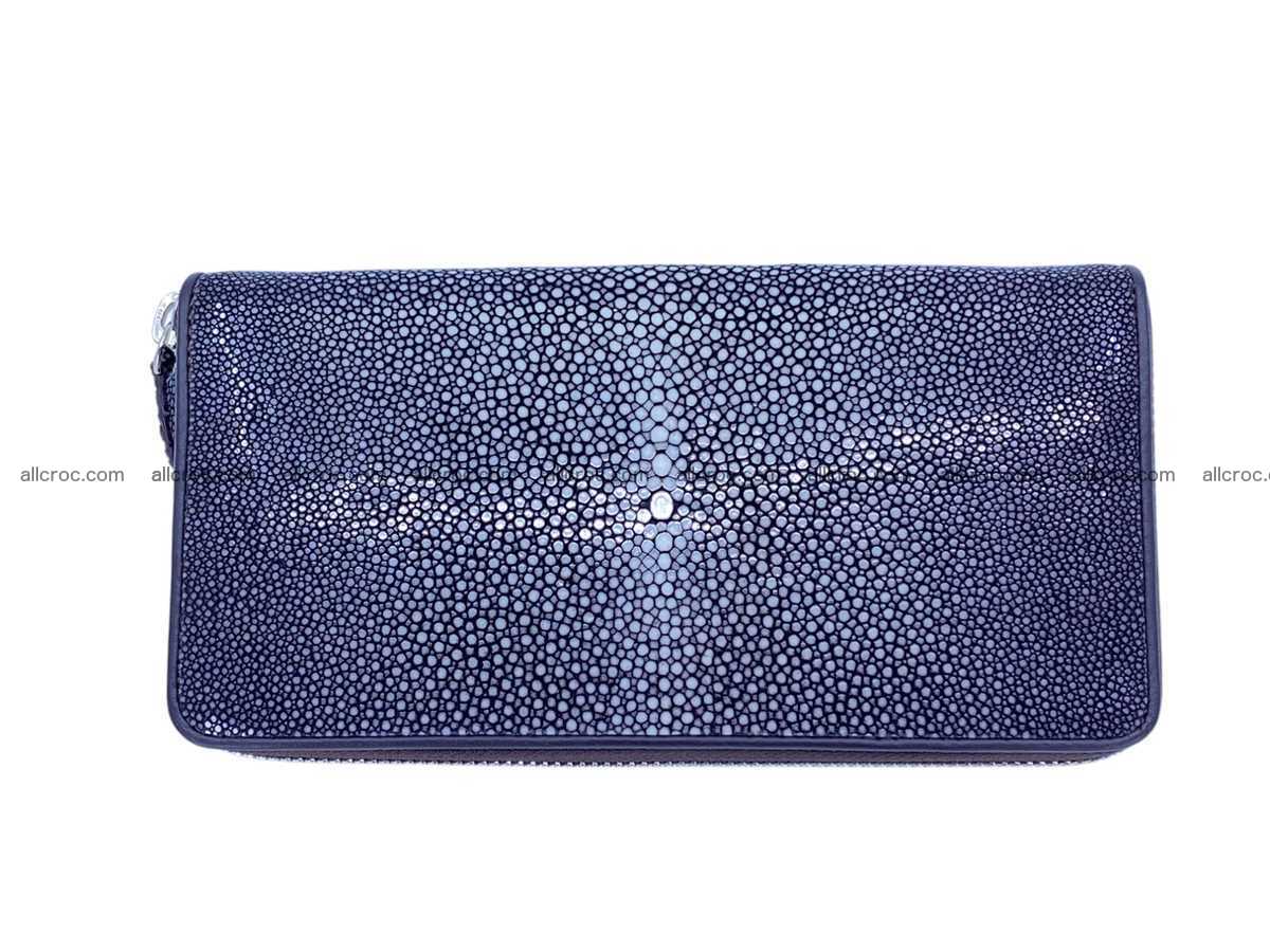 Polished stingray leather zip wallet 2632 Foto 2
