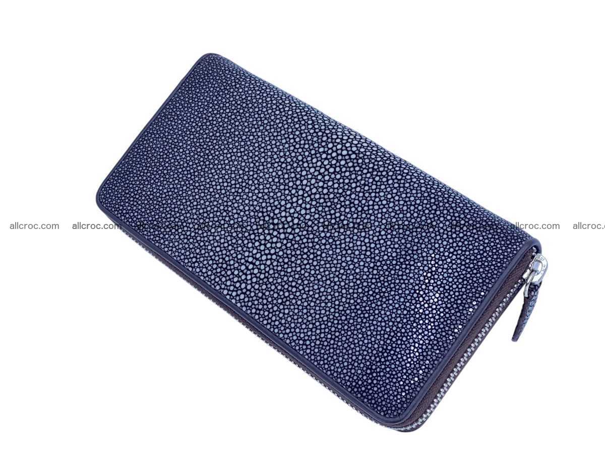 Polished stingray leather zip wallet 2632 Foto 1