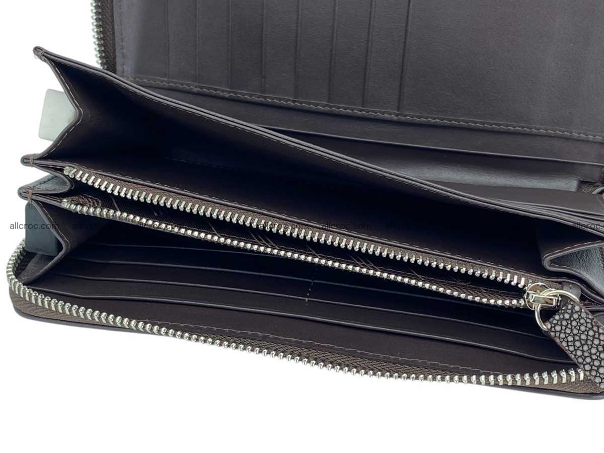 Polished stingray leather zip wallet 2632 Foto 6