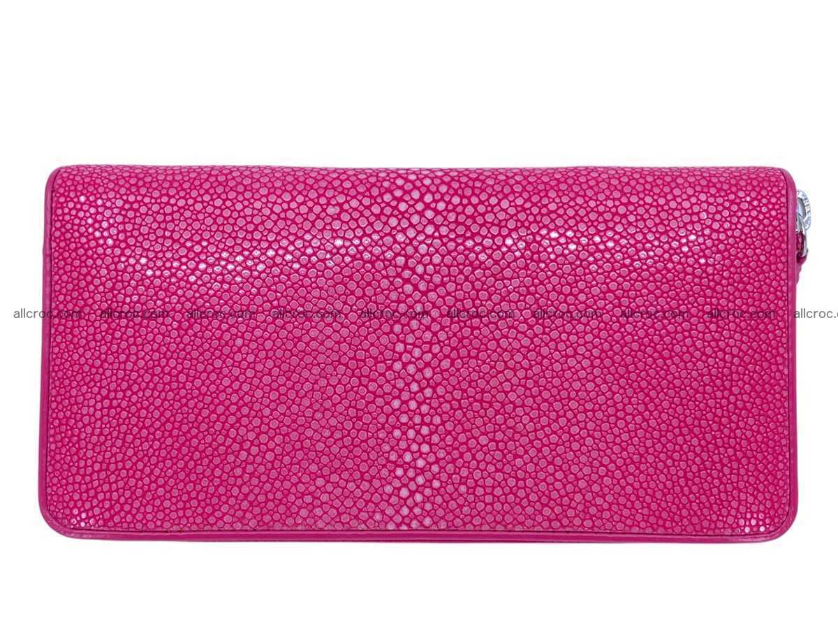 Polished stingray leather zip wallet 2640 Foto 3