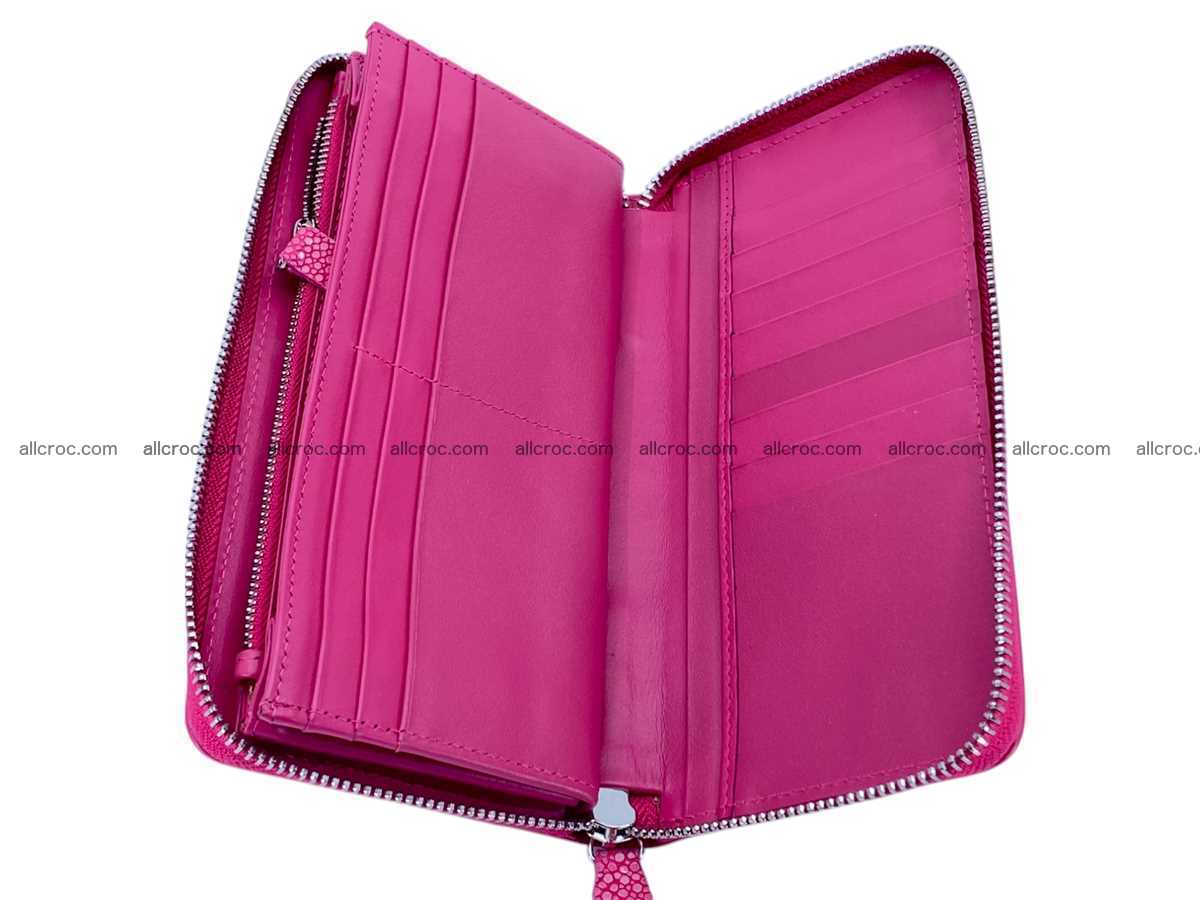 Polished stingray leather zip wallet 2640 Foto 4