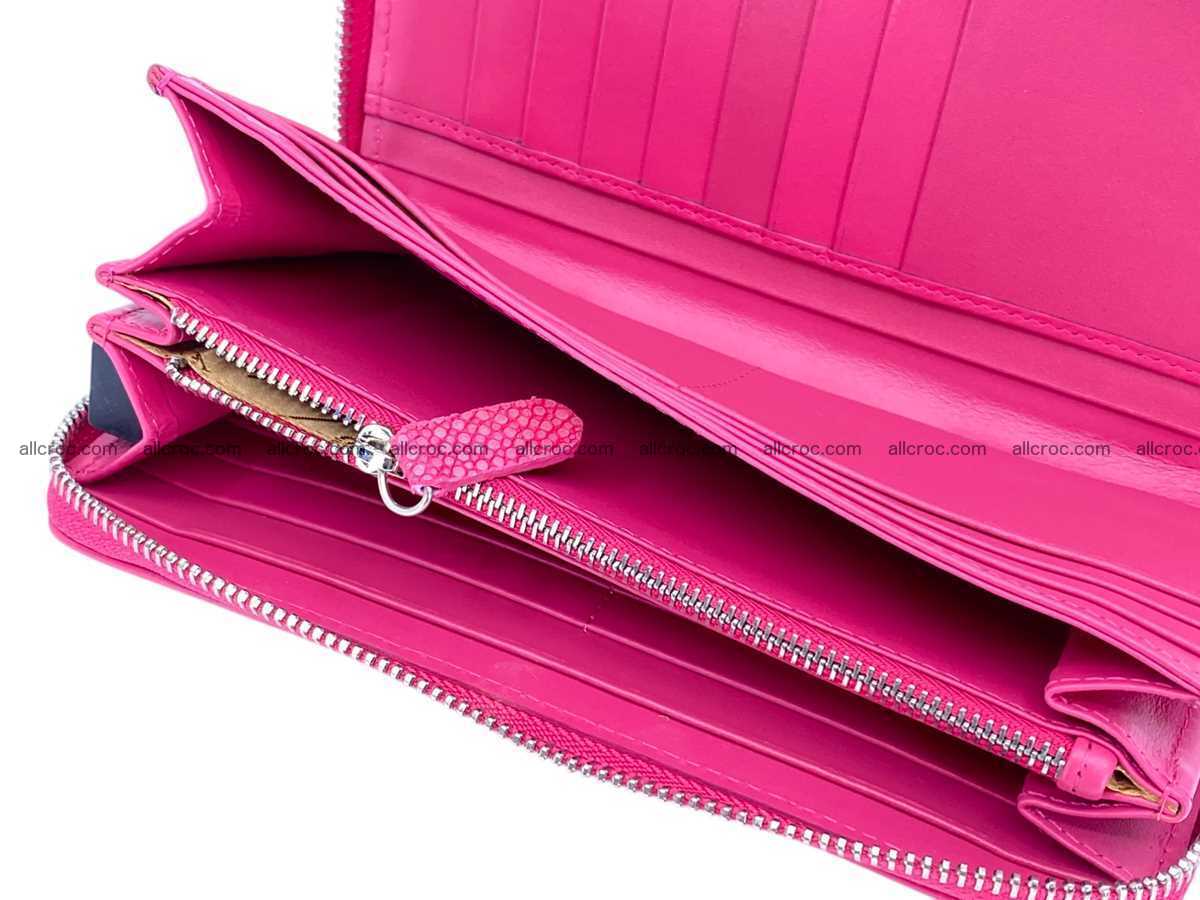 Polished stingray leather zip wallet 2640 Foto 6