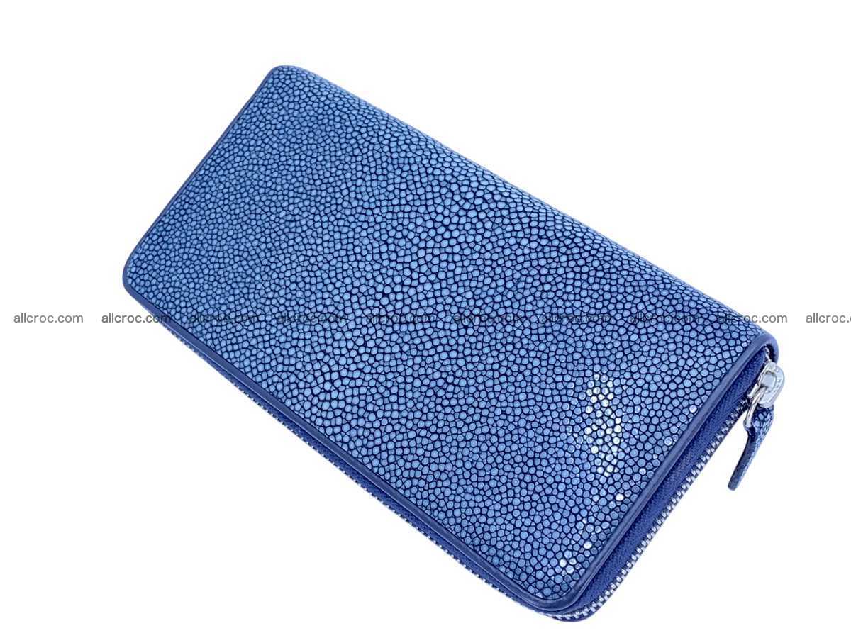 Polished stingray leather zip wallet 2636 Foto 1