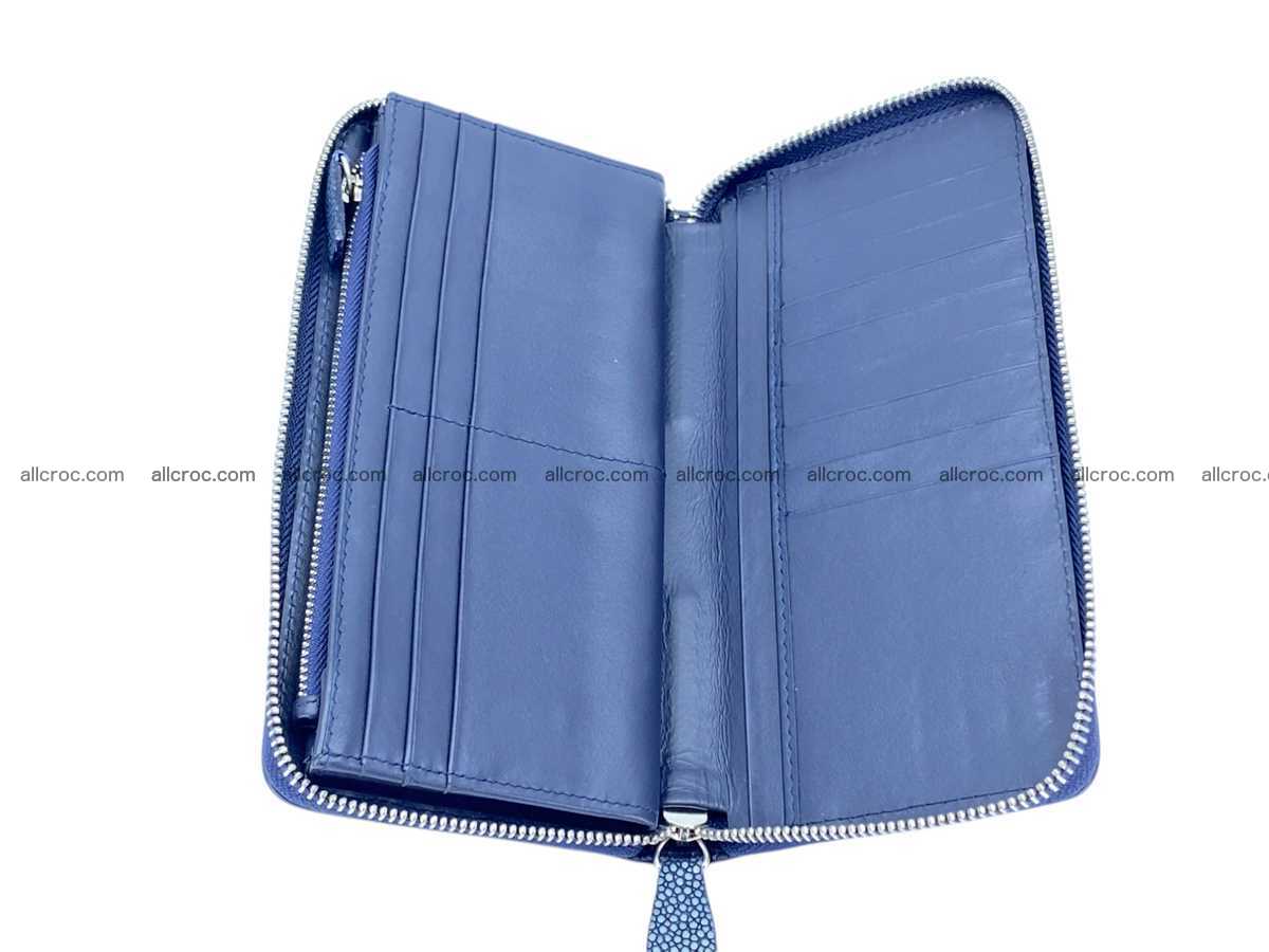 Polished stingray leather zip wallet 2636 Foto 4