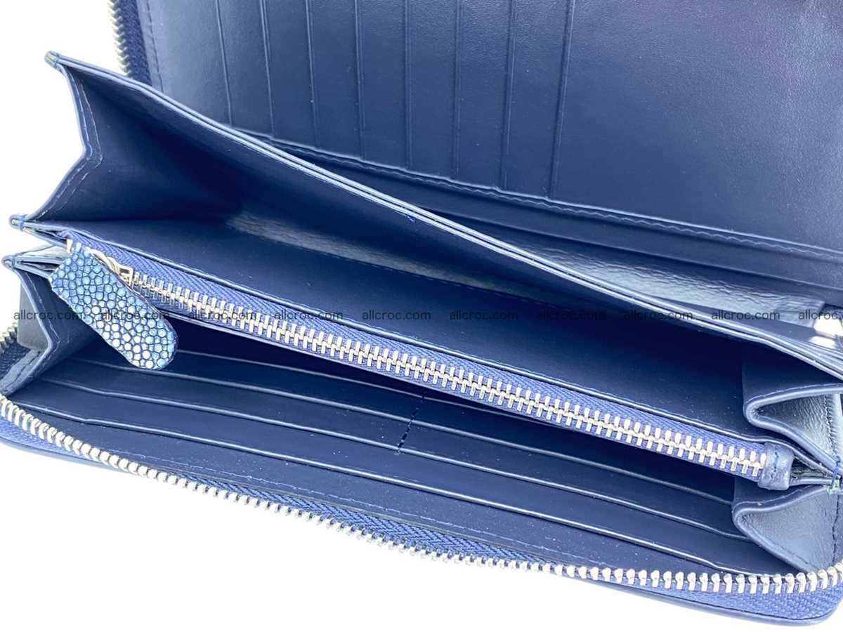 Polished stingray leather zip wallet 2636 Foto 6