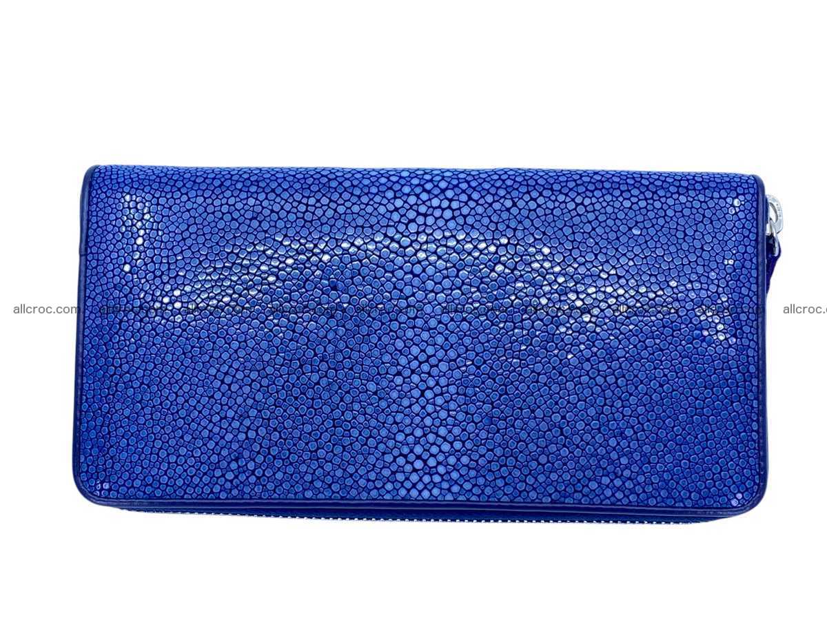 Polished stingray leather zip wallet 2633 Foto 3