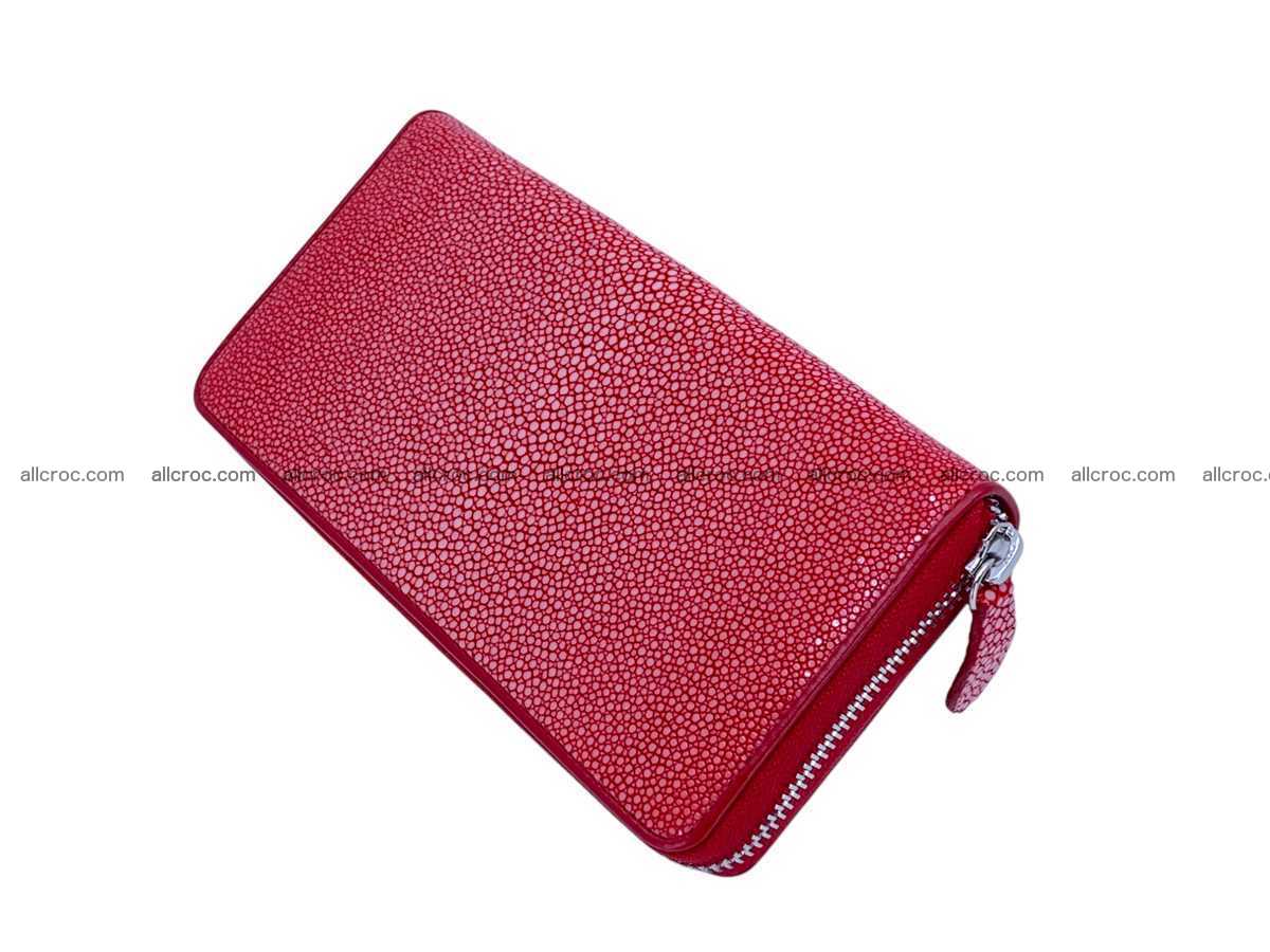 Polished stingray leather zip wallet 2638 Foto 1
