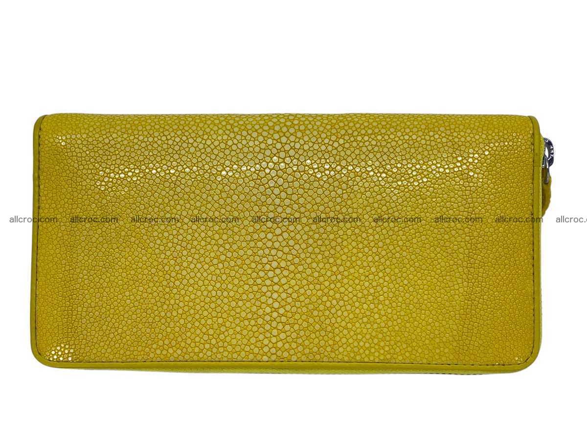 Polished stingray leather zip wallet 2635 Foto 3