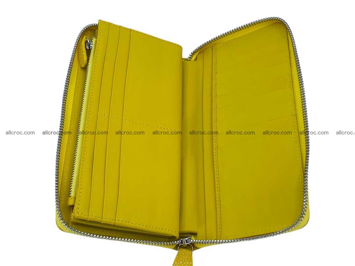 Polished stingray leather zip wallet 2635 Foto 4
