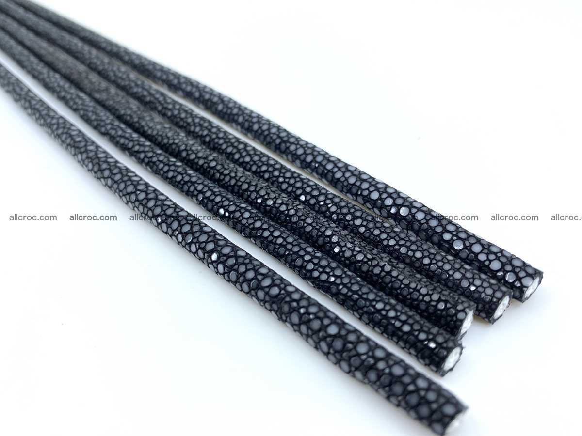 Polished stingray skin cord 6mm x 50cm 2408 Foto 0