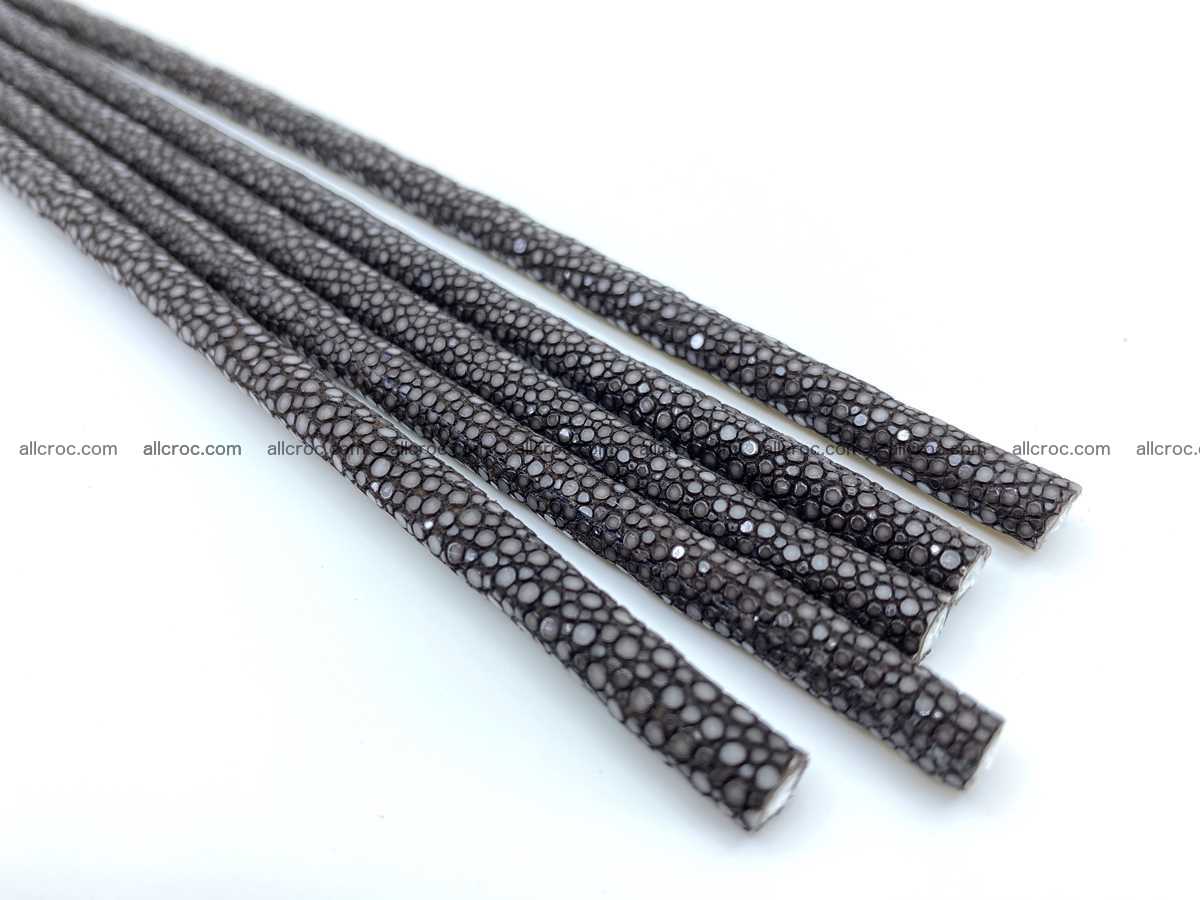 Polished stingray leather cord 8mm x 50cm 2425 Foto 1