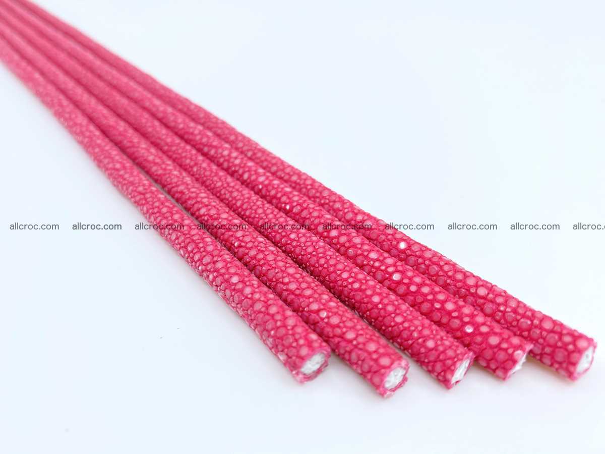 Polished stingray skin cord 6mm x 50cm 2410  Foto 0