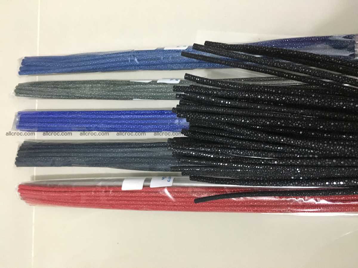 Polished stingray leather cord 8mm x 50cm 2421 Foto 6