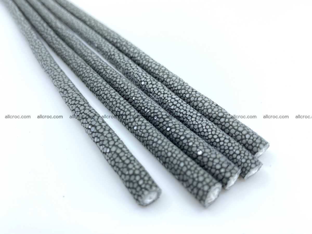 Polished stingray skin cord 6mm x 50cm 2412 Foto 0