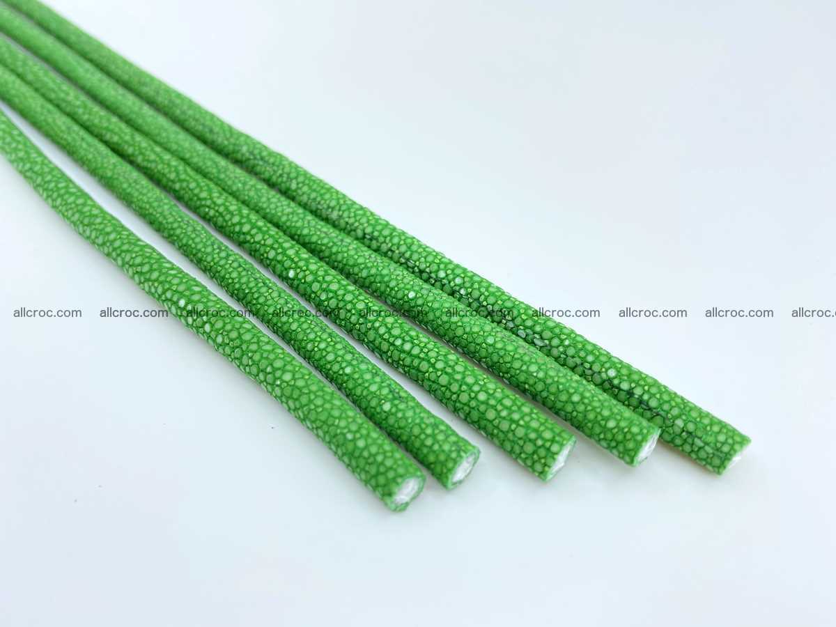 Polished stingray skin cord 6mm x 50cm 2407 Foto 0