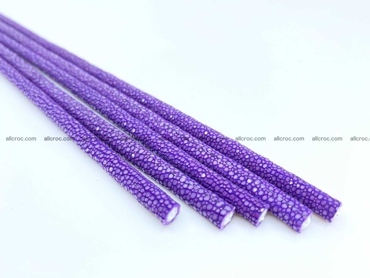 Polished stingray skin cord 6mm x 50cm 2416 Foto 0