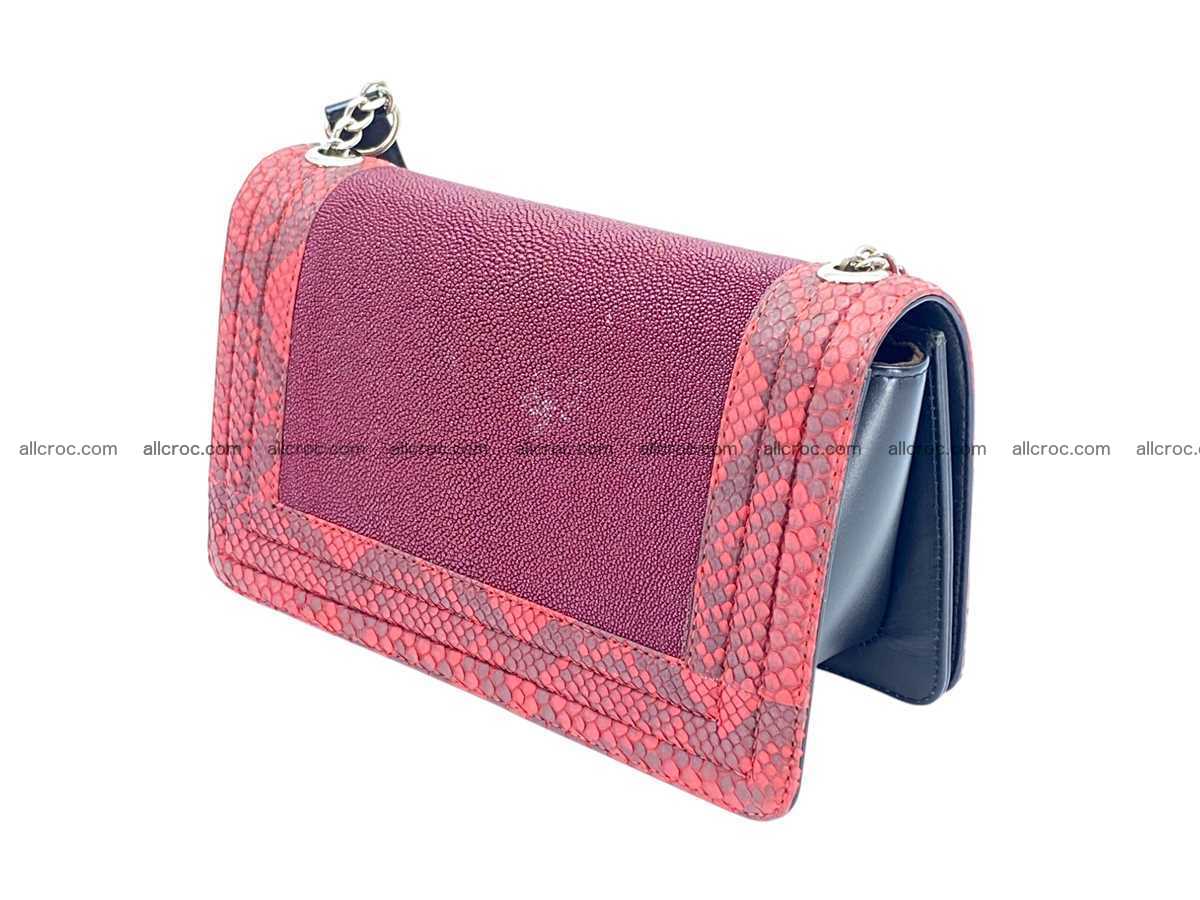 Stingray & Python leather bag Chanel style 2585 Foto 6